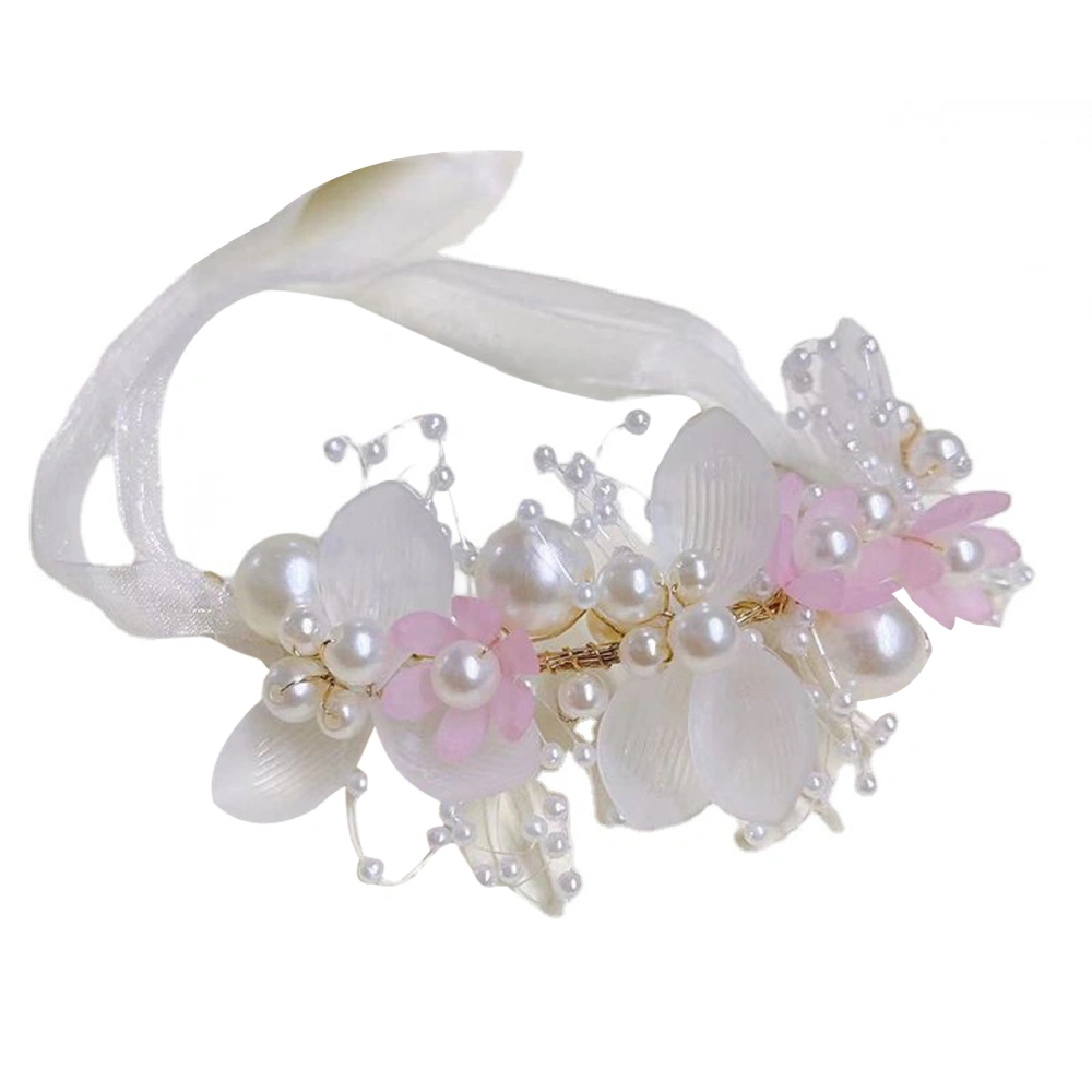 Girl Princess Headbands Cute Floral Pearl Hair Hoop for Kids Hairstyle