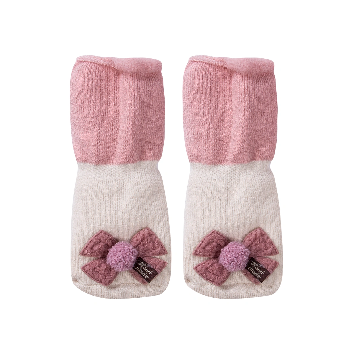Baby Cotton Cute Cartoon Socks Anti-slip 3D Animal Bow Pom Short Stocking