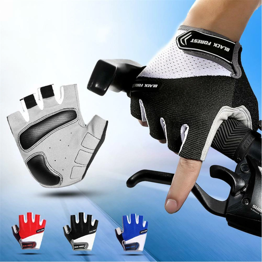 Unisex Half Finger Riding Gloves Gel Padded Outdoor Non-slip Sports Gloves