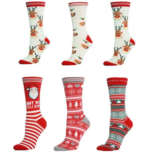 Unisex Stockings Stretch Christmas Print Personalized Warm Socks