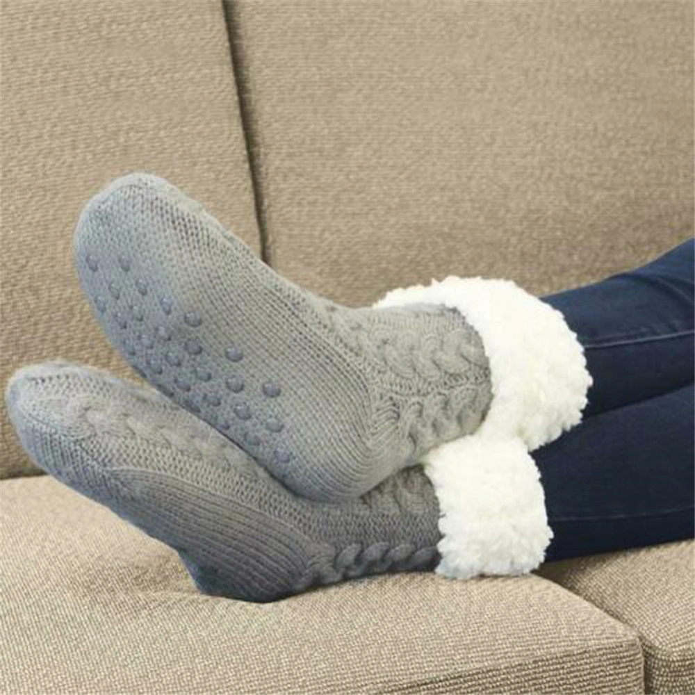 Ladies Stockings Thick Skin Friendly Non Slip Knitted Wool Leisure Socks