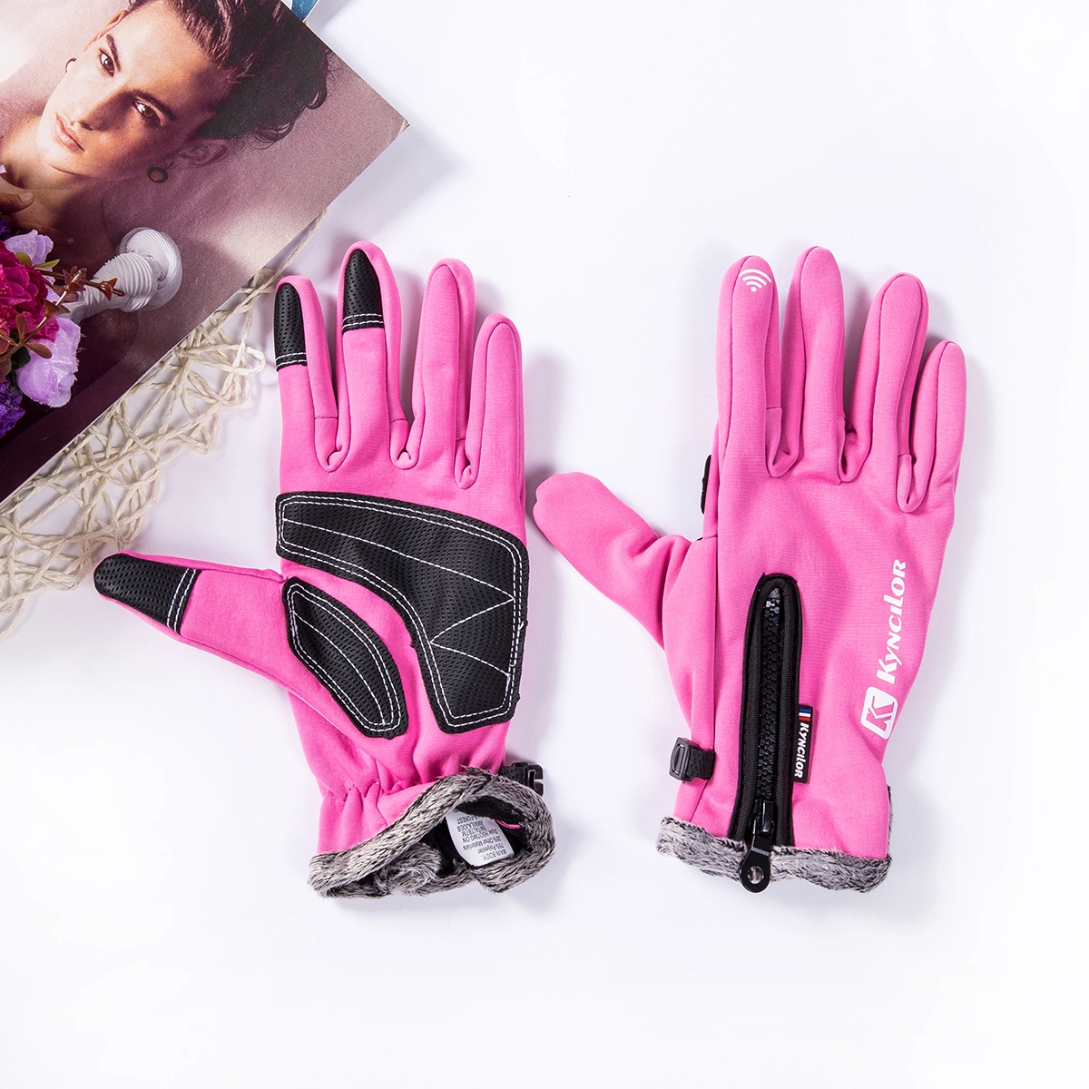 Men Women Winter Warm Gloves, Anti-Slip Thermal Touch Screen Gloves