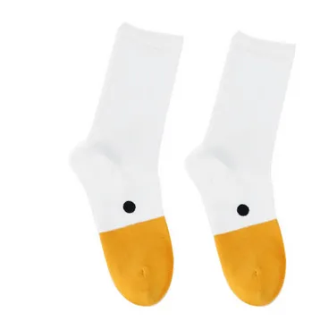 Unisex Stockings Skin-Friendly Funny Goose Head Style Wear-Resistant Socks