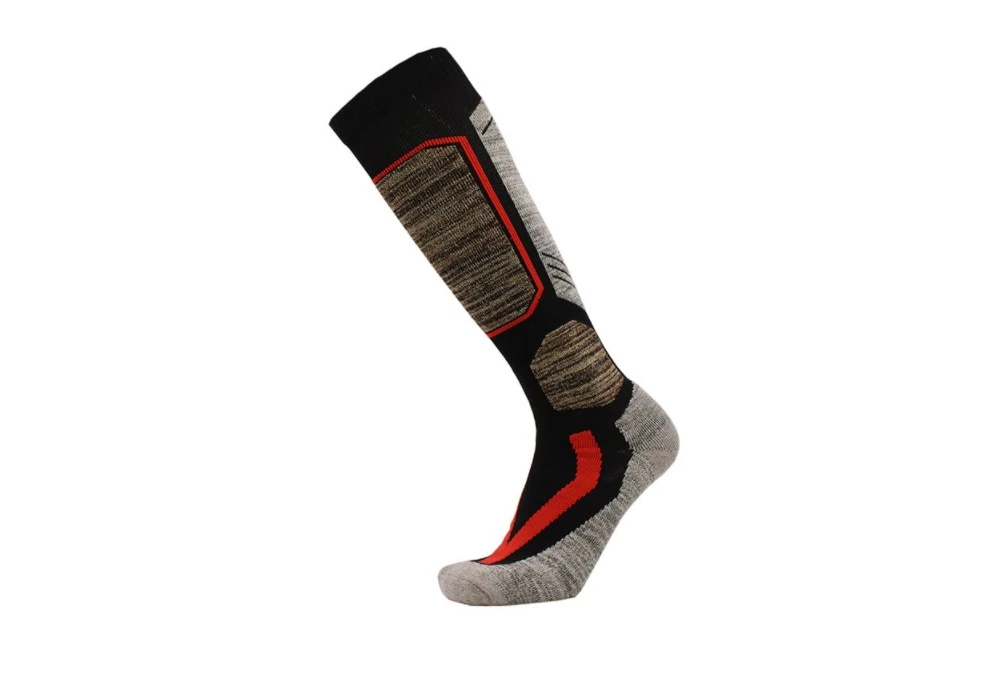 Men Women Ski Stockings, Thickened Bottom Warm Cotton Skiing Socks