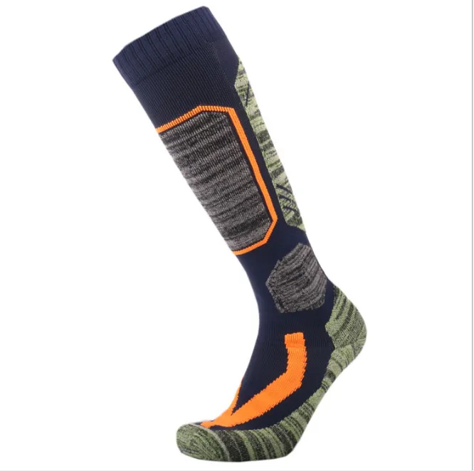 Men Women Ski Stockings, Thickened Bottom Warm Cotton Skiing Socks