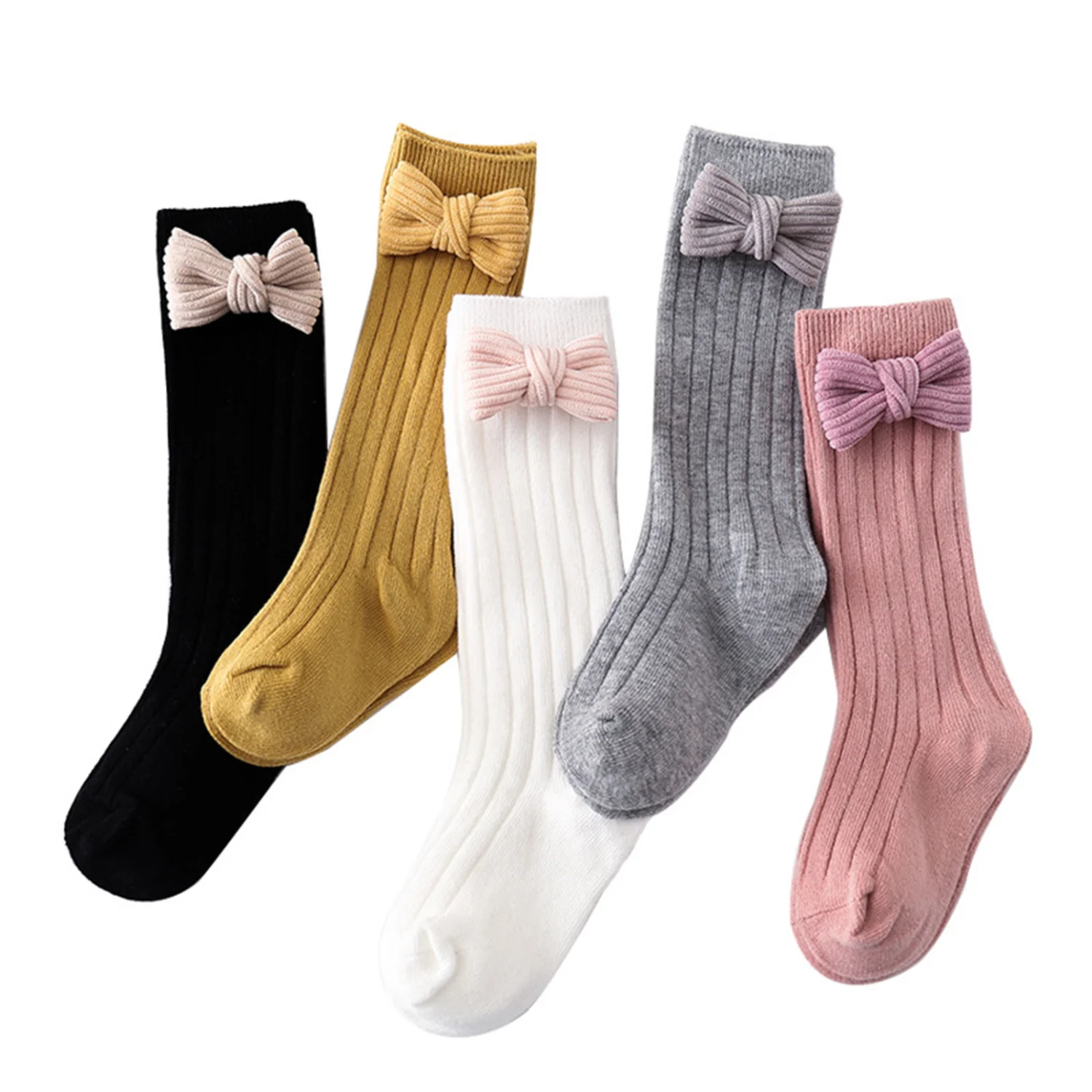 Kids Baby Girls Fashion Bowknot Socks Stylish Comfortable Socks
