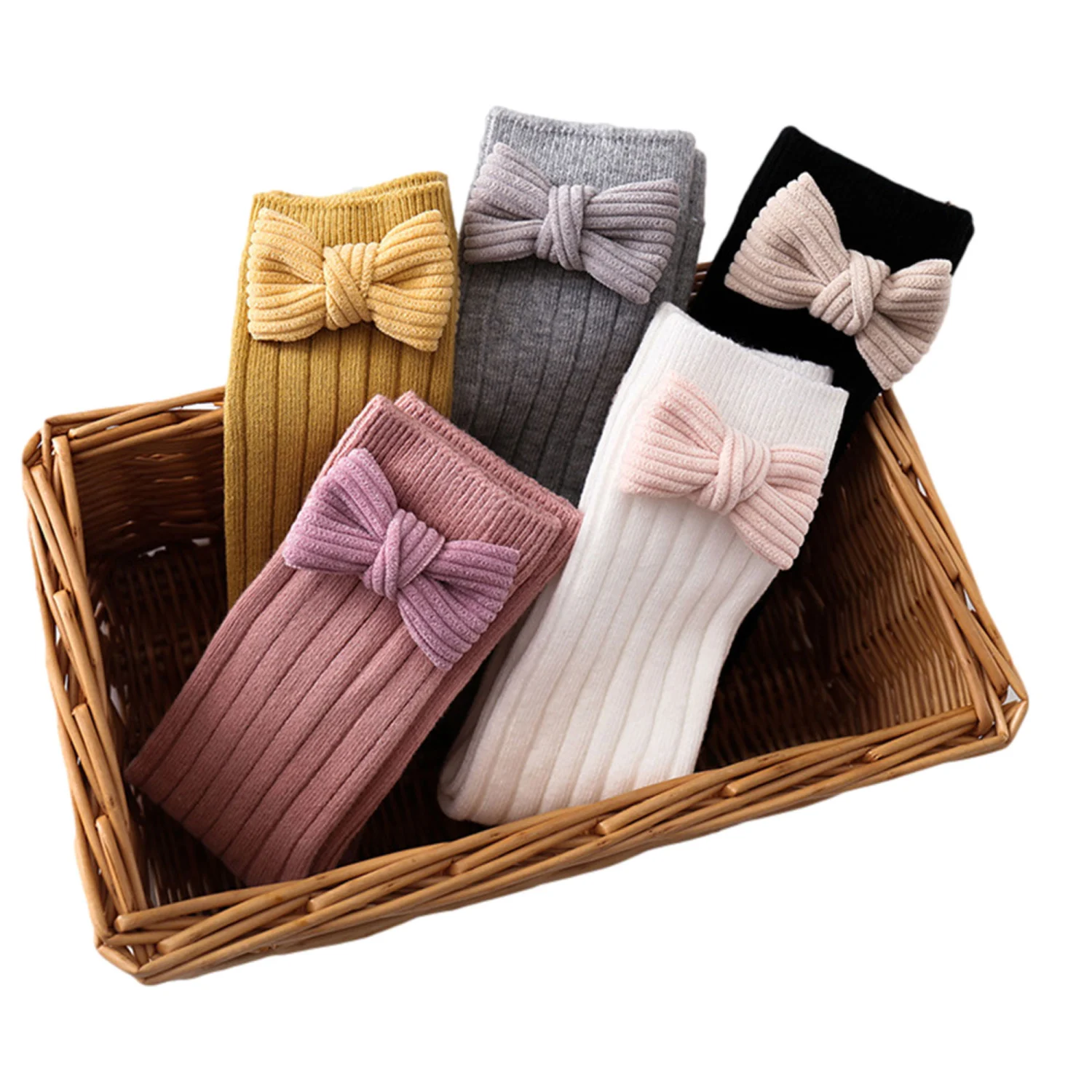 Kids Baby Girls Fashion Bowknot Socks Stylish Comfortable Socks