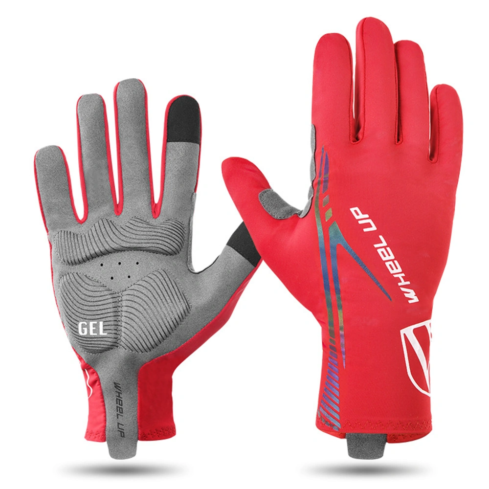 Long Finger Gloves with Sensitive Touch Screen, Reflective Equipment