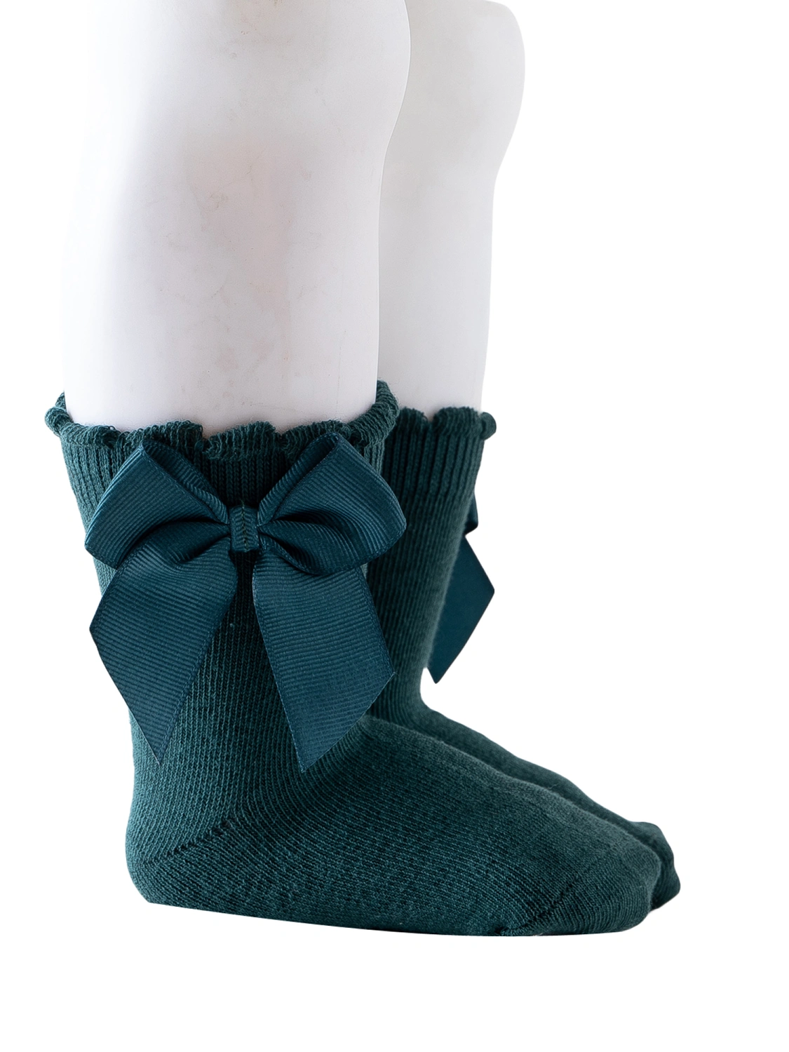 Kids Socks, Toddler Solid Color Short Tube Socks with Big Bowknot