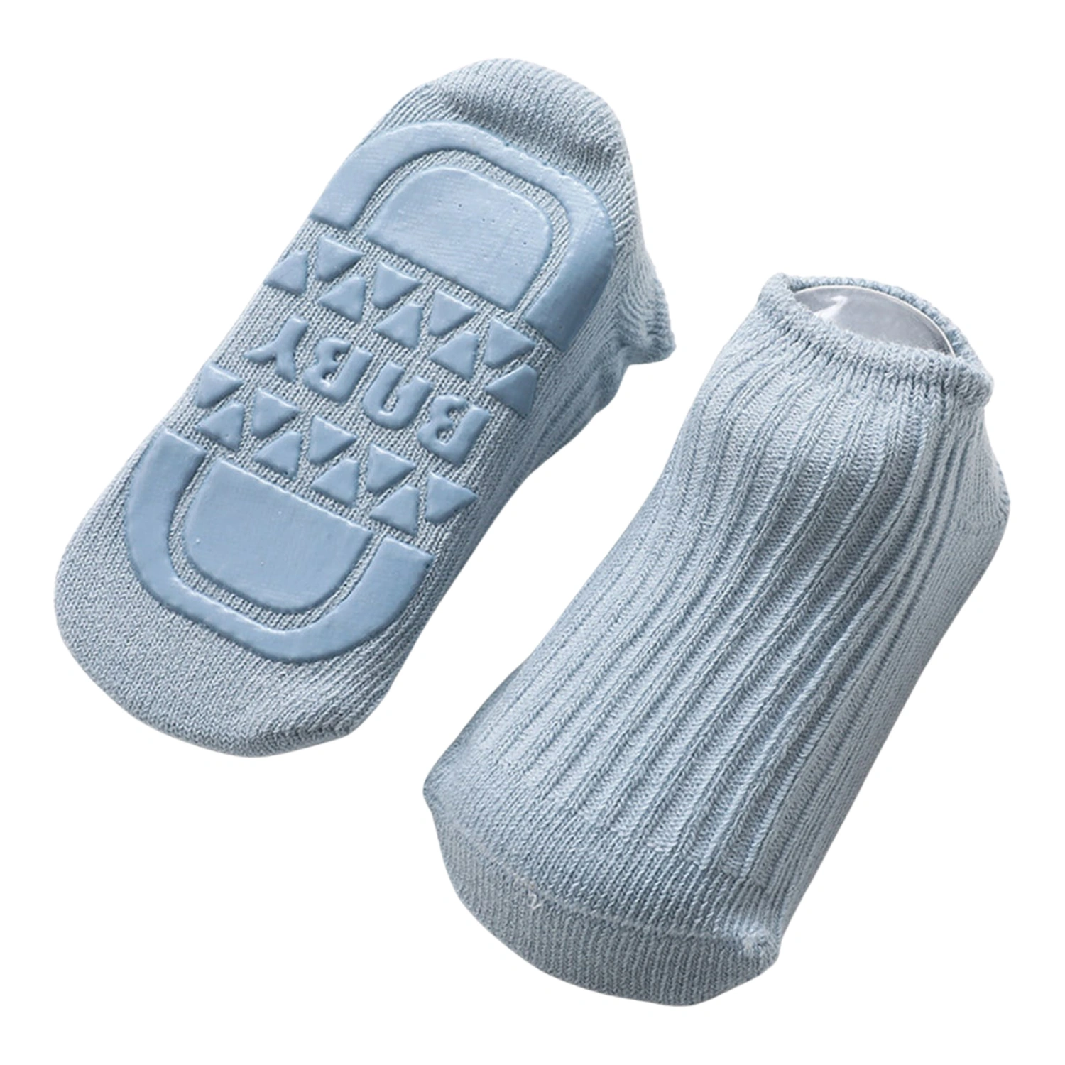 Toddler Baby Non-Skid Socks, Rib Knit Ankle Slipper Socks with Grips