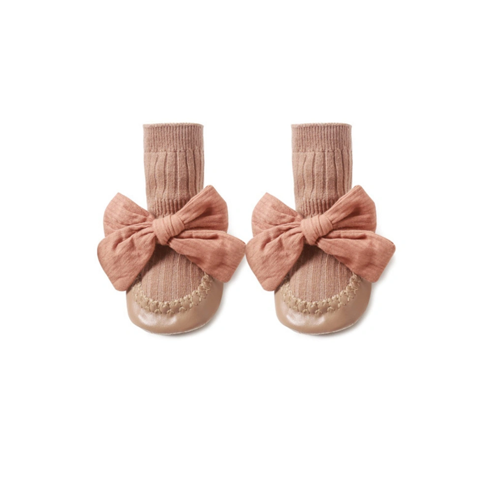 Infant Baby Socks Shoes, Anti-Slip Knit Moccasins  with Big Bow