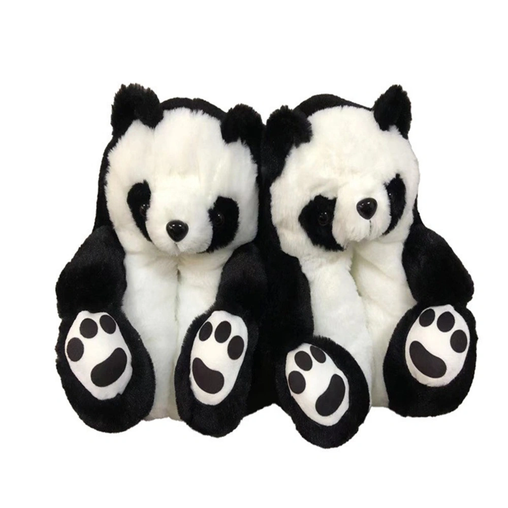 Women Men Cozy Slippers, Pure Color/Colorful Animal Shape Couple Shoes