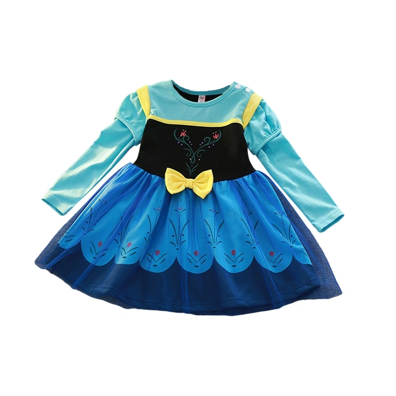 Little Girls Princess Dress, Floral Long Sleeve Tulle Dress with Cape