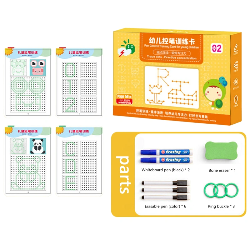 Children's Novelty Learning Board Book, Handwriting Workbook for Kids