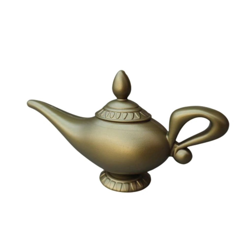 Aladdin Lamp, Simulation Magic Genie Lamp Gold Decor Table Centerpiece