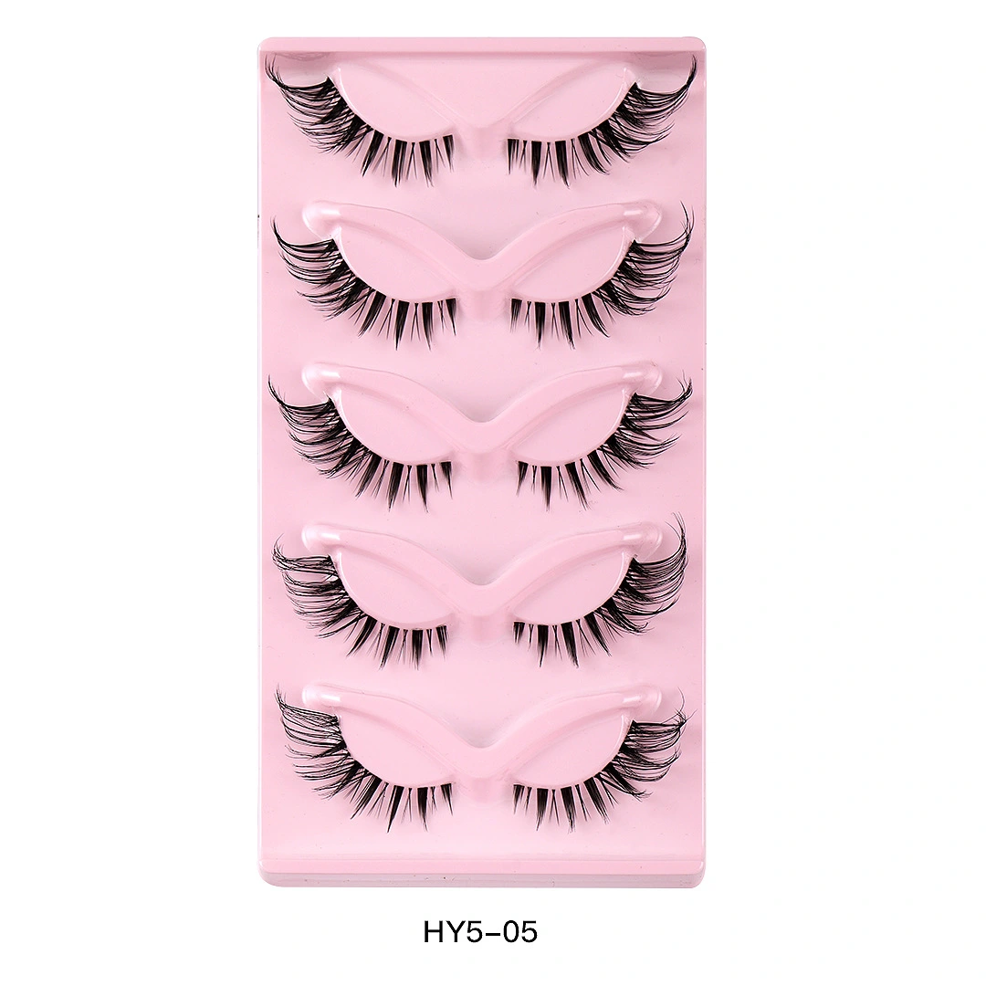 5 Pairs Dramatic Fake Eyelashes Fluffy Long Strip Lashes Eyelashes