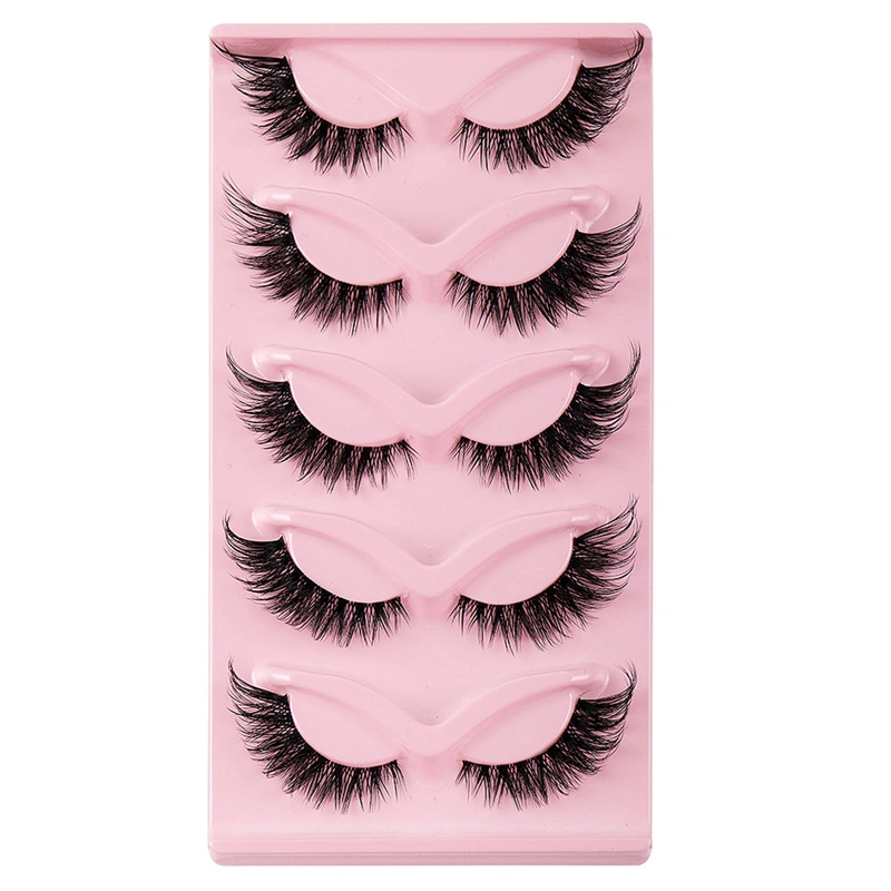5 Pairs Dramatic Fake Eyelashes Fluffy Long Strip Lashes Eyelashes