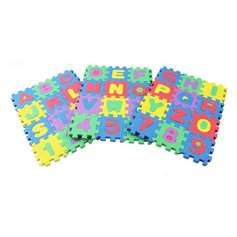 36 Pieces Cute Puzzle Playing Crawling Mat Learning Educational Toys