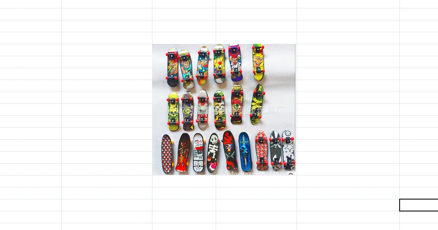 Mini Skateboard Toy Funny Cartoon Print Professional Mini Fingerboards
