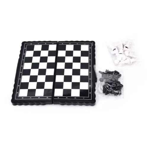 Portable Magnetic Travel Chess Set with Folding Chess Board Educational Toys
