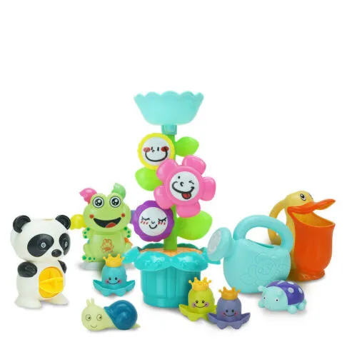 Baby Shower Toys Frog Windmill Duck Pot Water Basketball Kettle Animal Toy