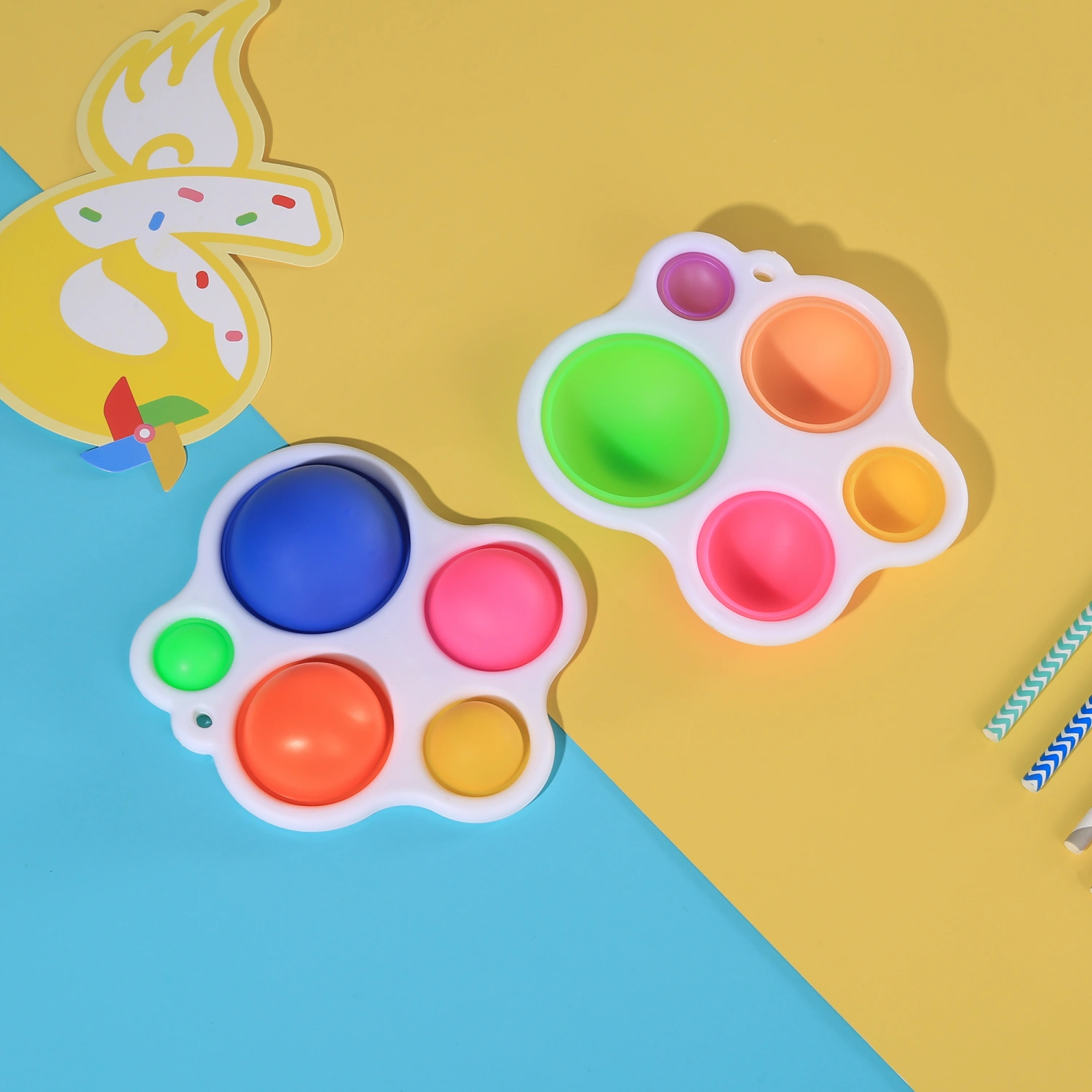 Baby Exercise Toy, Colorful Board Rattle Puzzle Educational Doll