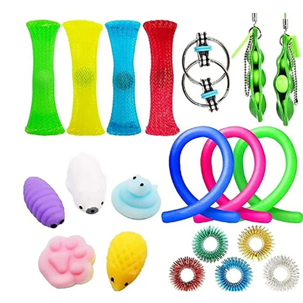 Decompression Toy Set Push Bubble, Finger Massage Sensory Tool