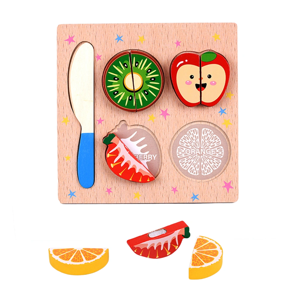 Fruit Cut Toy, Wooden Color Perception, Building Blocks Accessory