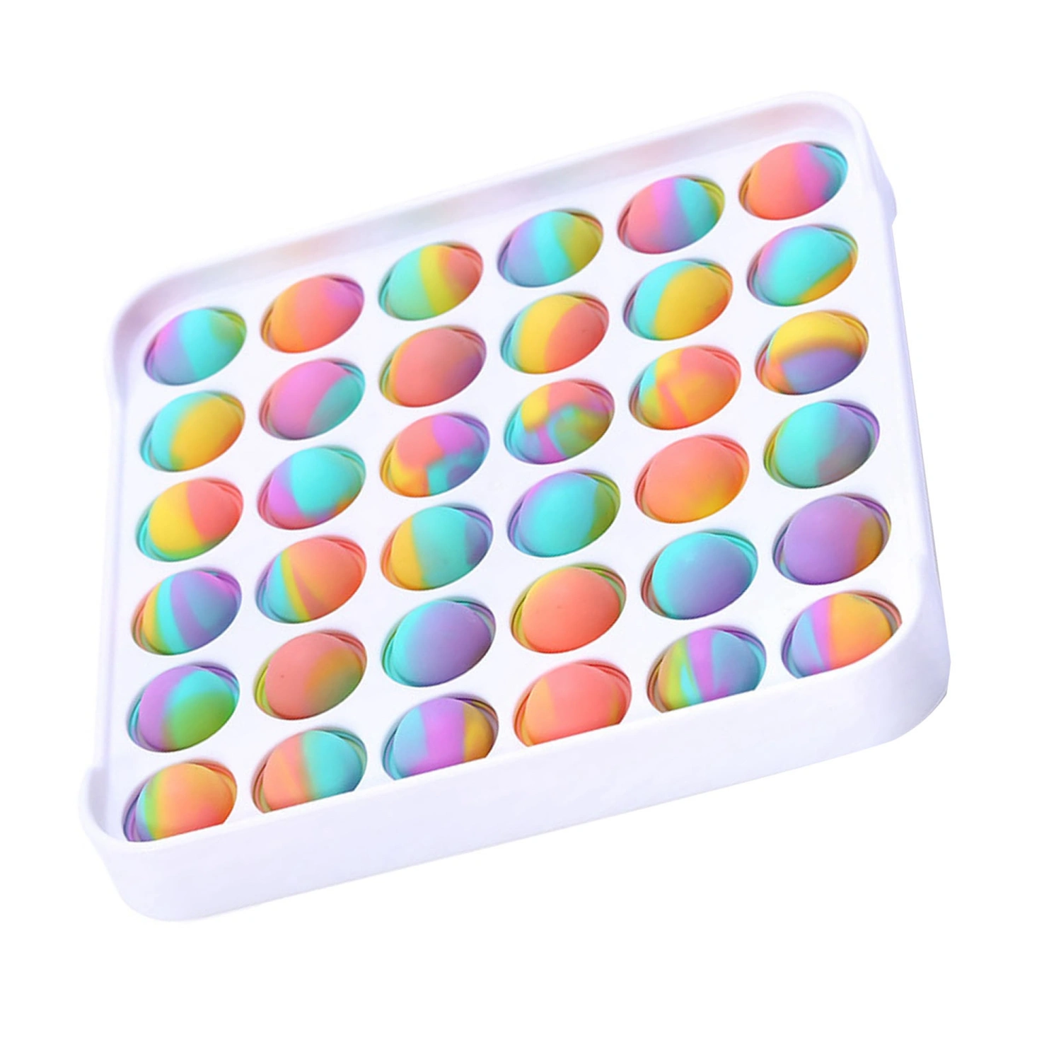 Push Pop Bubble Fidget Toy, Popper Sensory Toy with Plastic Board
