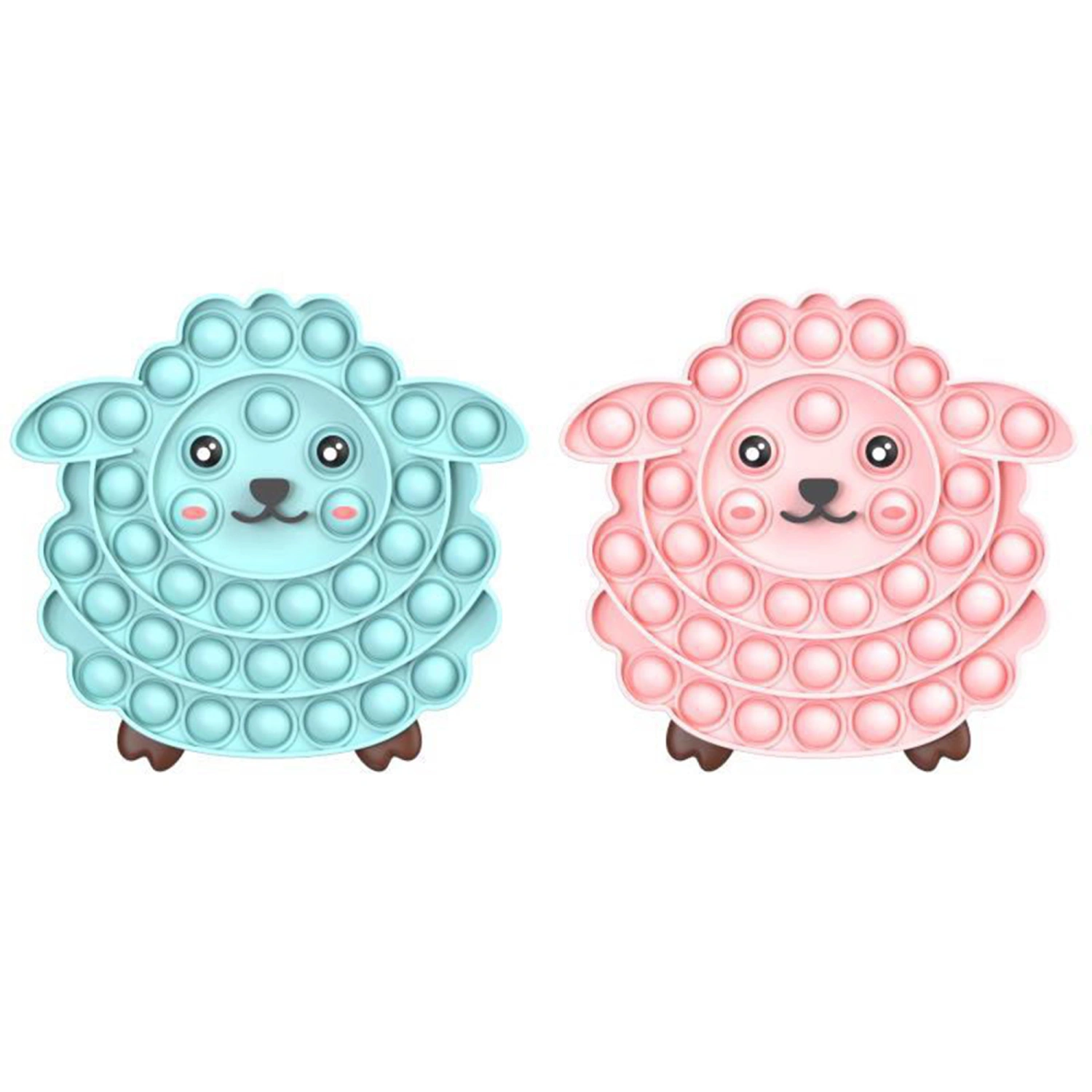 Push Pop Bubble Fidget Toy, Animal Shape Stress Relief Sensory Toy