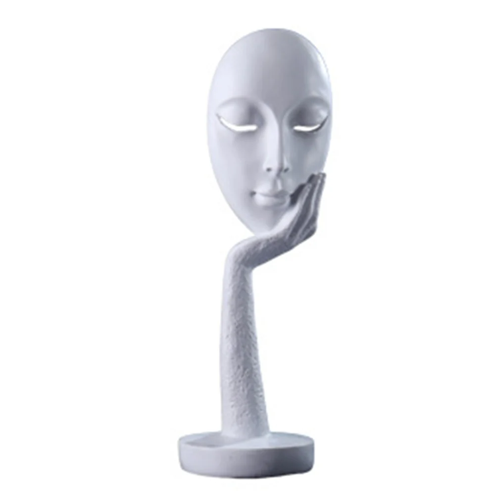 Desktop Decor, Abstract Face Resin Crafts Ornament Decorative Statue