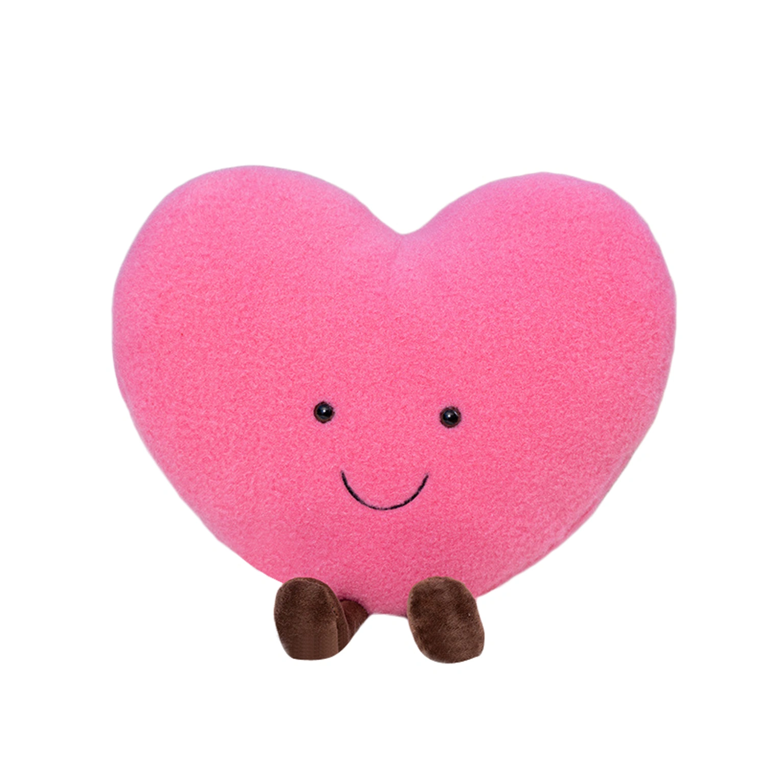 Heart Throw Pillow, Super Soft Cartoon Cushion with Angel Wings/Feet