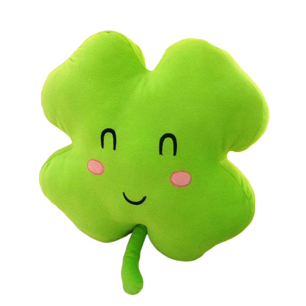 Soft Plush Throw Pillows Cute Four-leaf Clover/clover Sofa Cushion