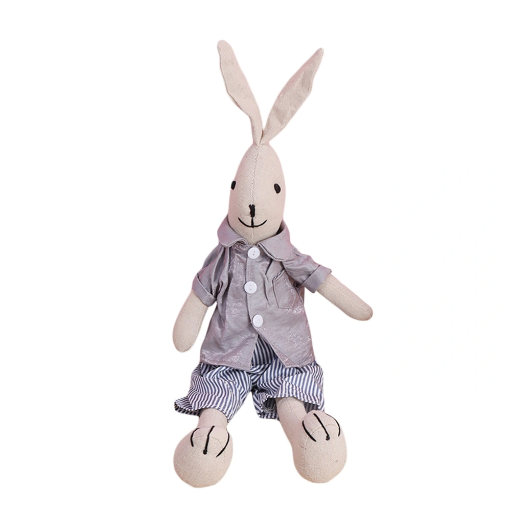 Cartoon Rabbit Stuffed Doll, Cute Soft Canvas Toy Birthday Gift