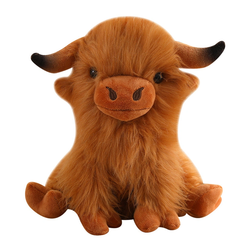 Highland Cow Stuffed Plush Doll, Cute Soft Toy Birthday Gift