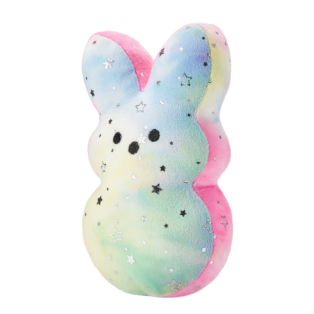 Colorful Easter Bunny Dolls Stuffed Plush Animal Toys Throw Pillow 