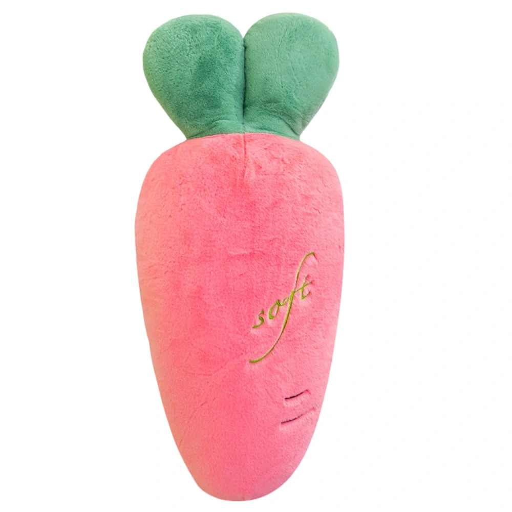 Soft Plush Throw Pillows Cute Carrot Shape Sofa Cushion for Bedroom 