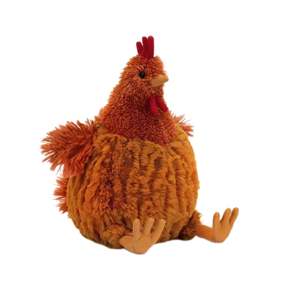 Cartoon Doll Ornament Velvet Cartoon Chicken Toy Gift Decoration 