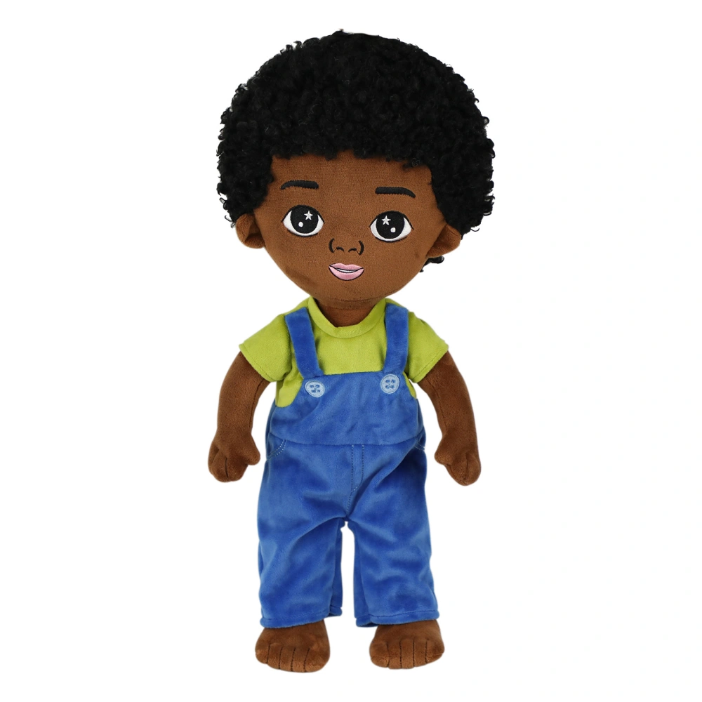 Cute Black Boy Girl Doll Lovely White Boy Girl Cartoon Plush Toys