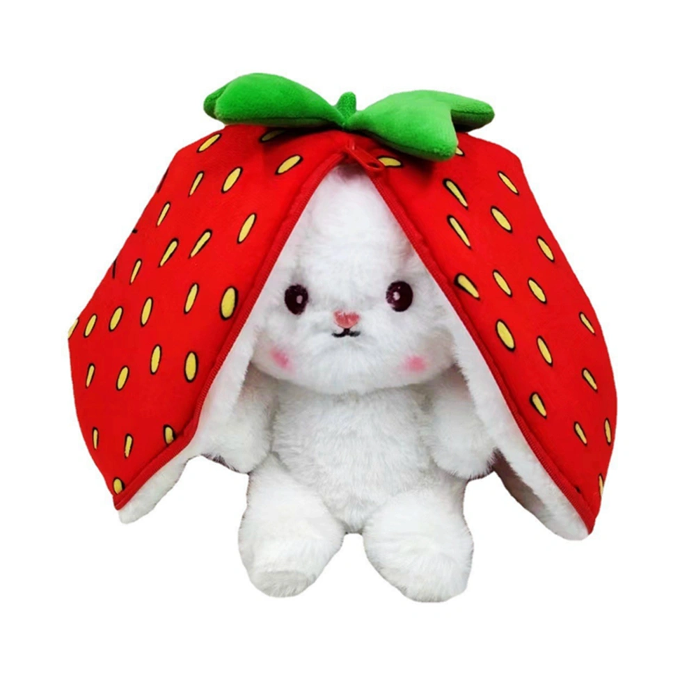 Cartoon Stuffed Plush Doll, Cute Soft Fruit Bunny Zipped Toy Gift