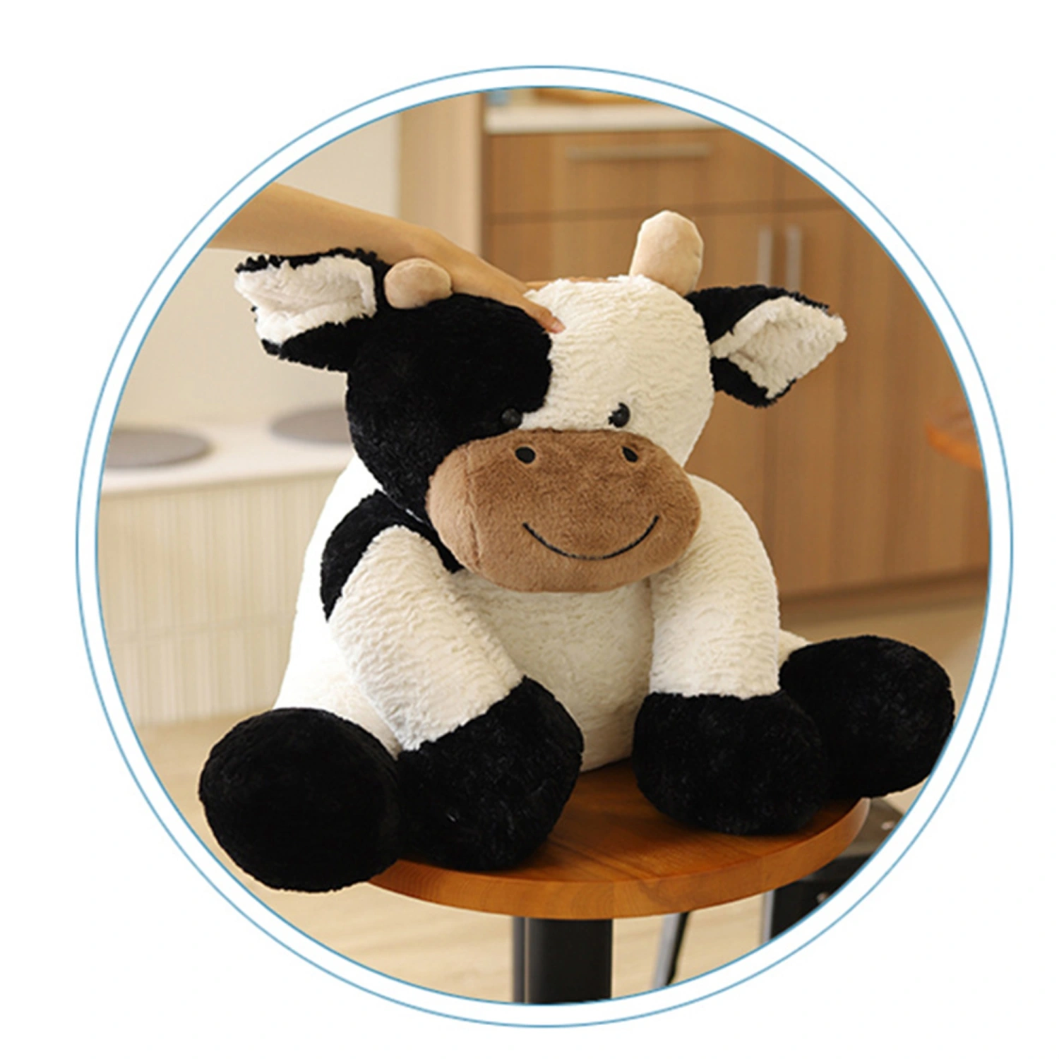 Cow Stuffed Animals, Cute Cow Dolls Sitting Cow Plush Toys Pillows
