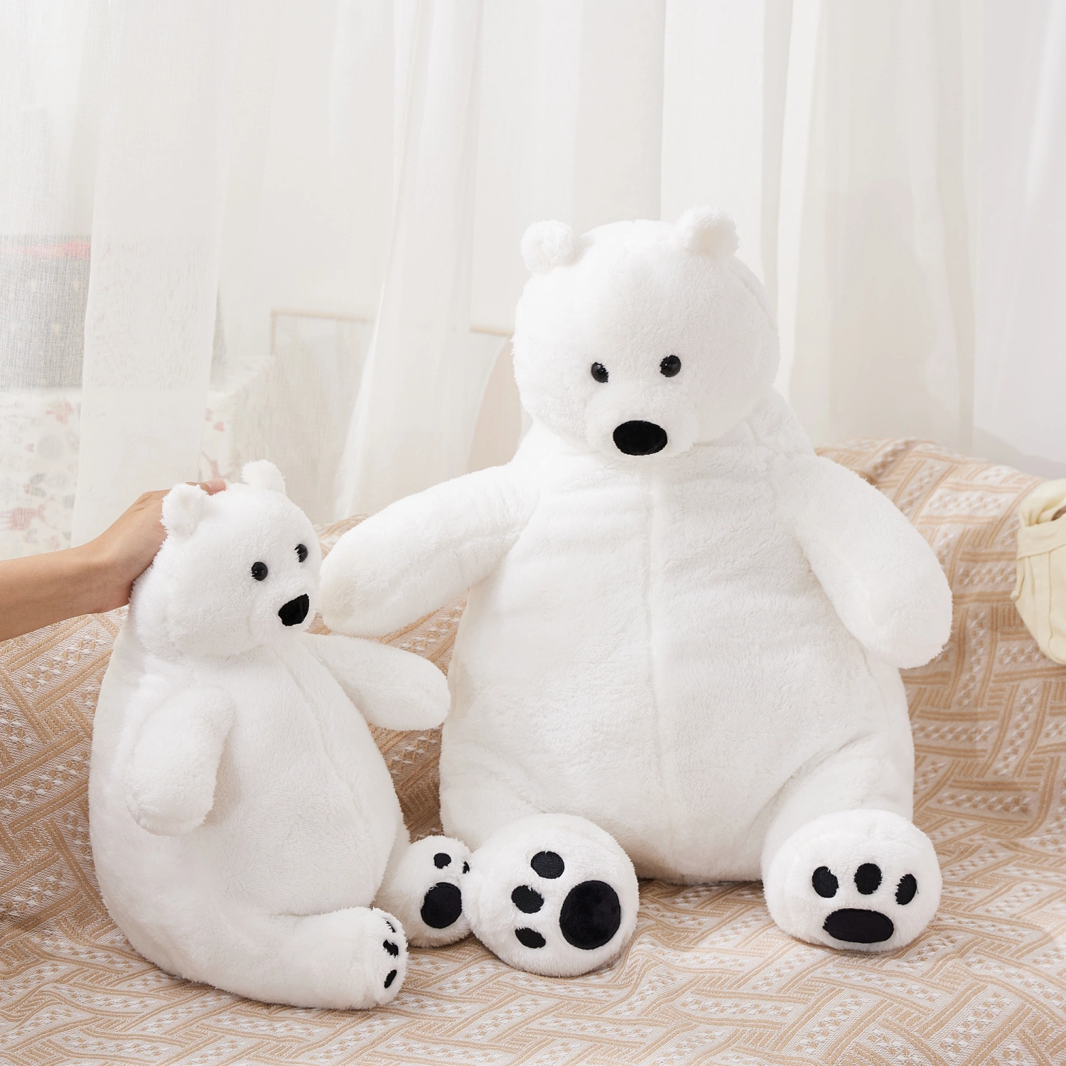 Cute Polar Bear Doll Lovely Cartoon Animal Stuffed Soft Plush Toys