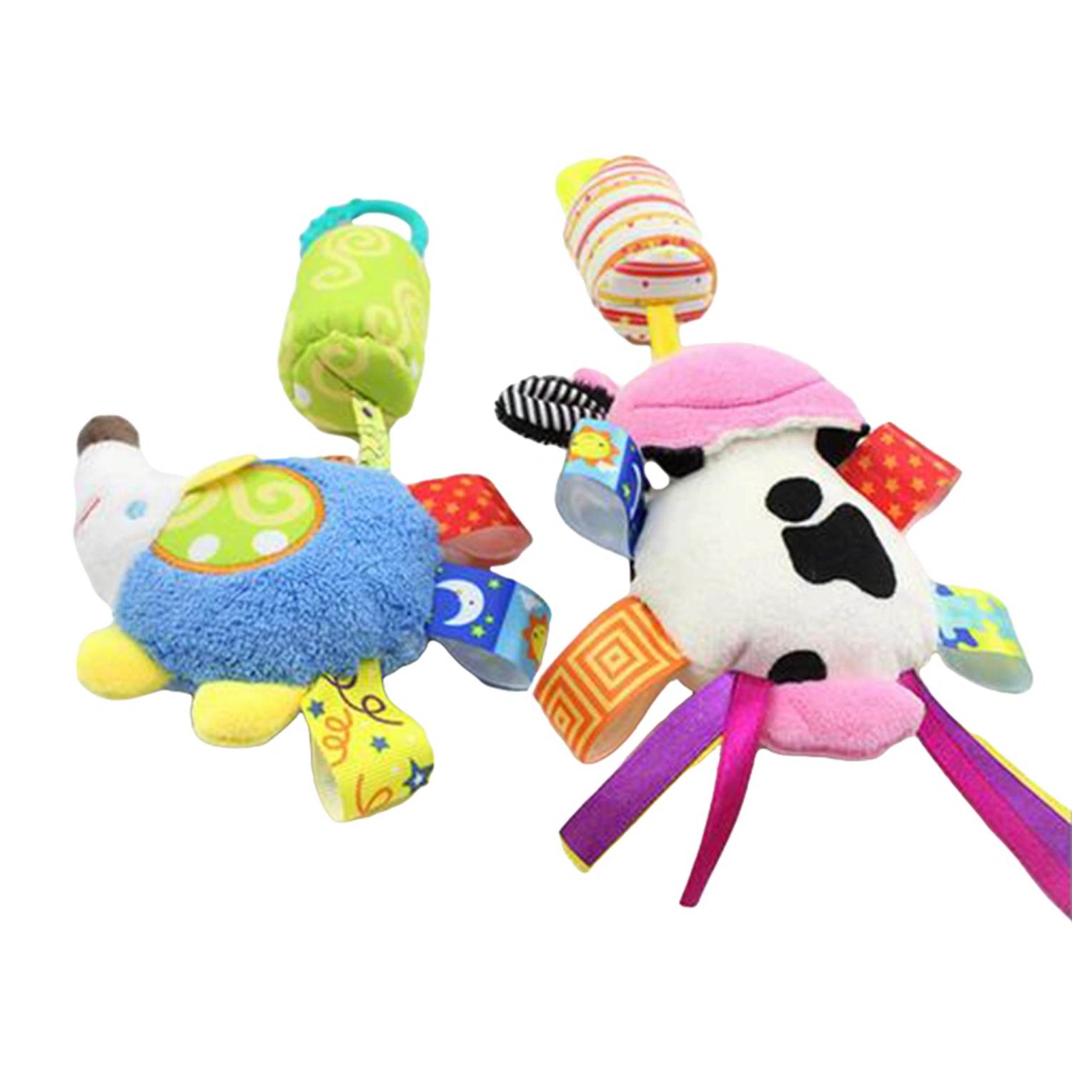 Baby Stroller Rattle Plush Animals Hanging Car Seat Toys Sensory Toy