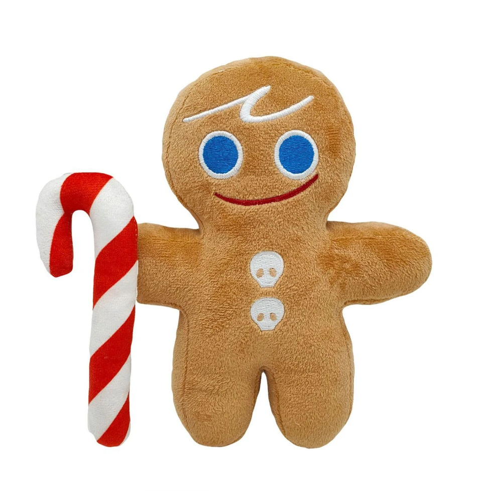 Plush Christmas Gingerbread Man Soft Stuffed Toy Cute Doll for Home 