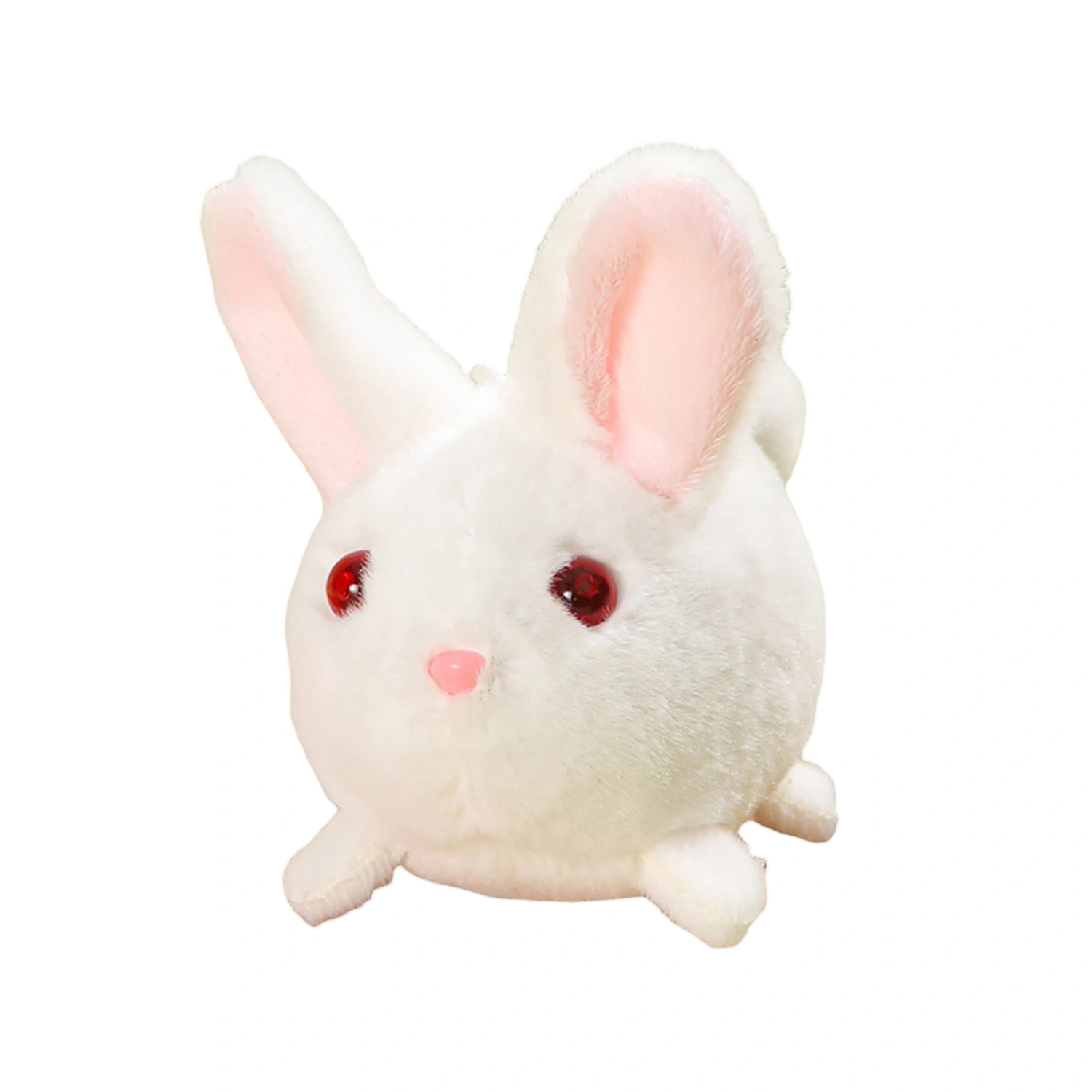 Cartoon Animal Plush Doll, Pull String Stuffed Toy Keychain with Bell