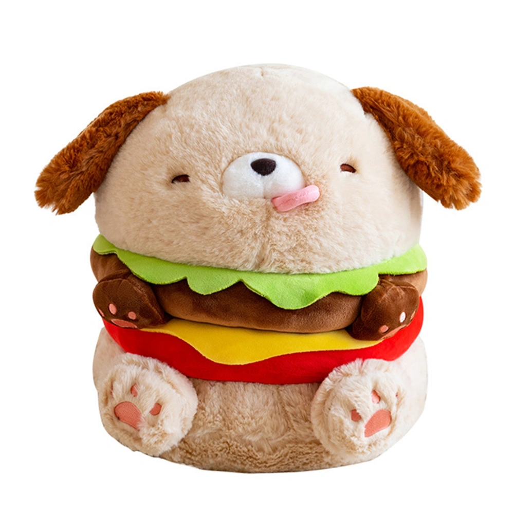 Food Pillows Cute Dog Burger Stuffed Animals Hamburger Plush Toys