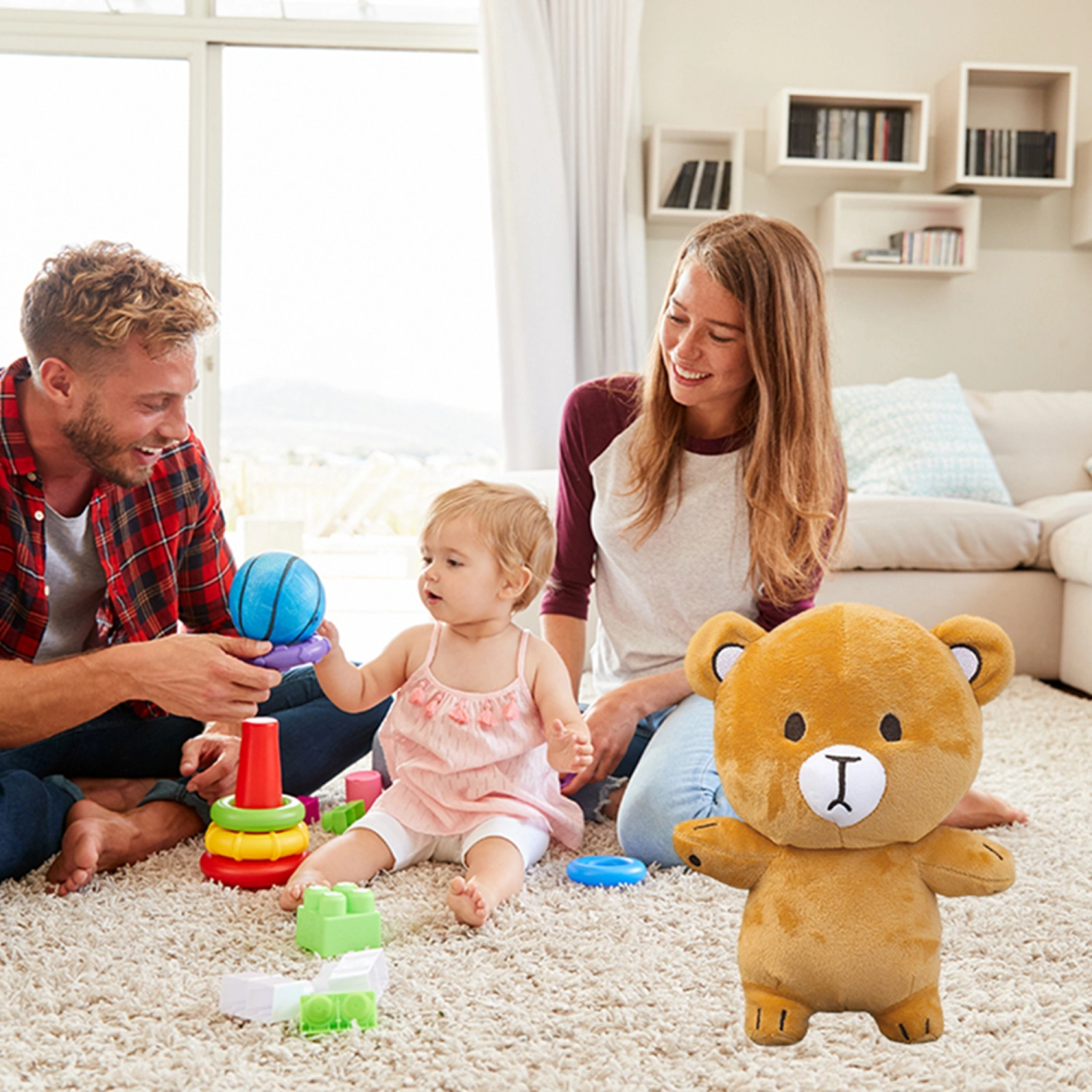 Bear Stuffed Animal Soft Bear Doll Kawaii Cartoon Plush Toy Gift