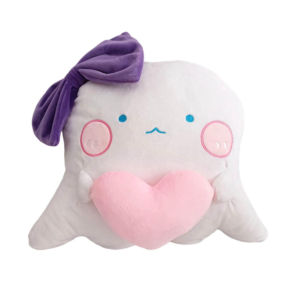 Cute Ghost Plush Toy Halloween Heart Star Ghost Soft Throw Pillow