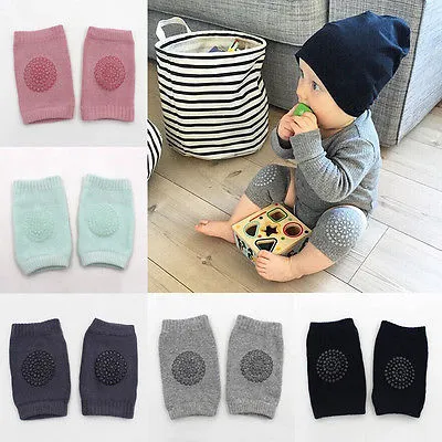 Baby Crawling Knee Pads, Anti-Slip Solid Color Wild Fashion Knee Protectors