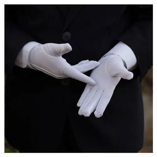 Men Formal Etiquette Gloves, Magician White Gloves, Reception Guard Gloves